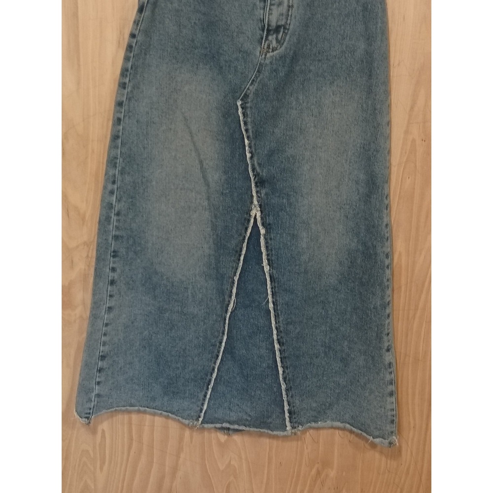 Denim Y2K Vintage Maxi Skirt Women's Size Large - Picture 4 of 7